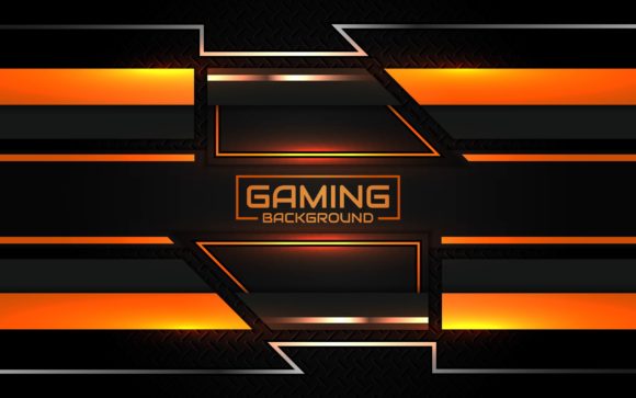 Download Futuristic Orange Gaming Background - Premium Resources