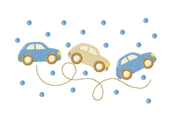 Download Cute Cars Embroidery Design – Baby Car - Cars Collection