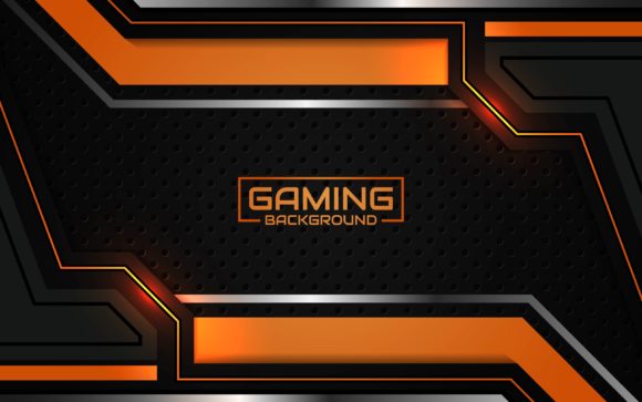 Download Futuristic Orange Gaming Background - Premium Resources