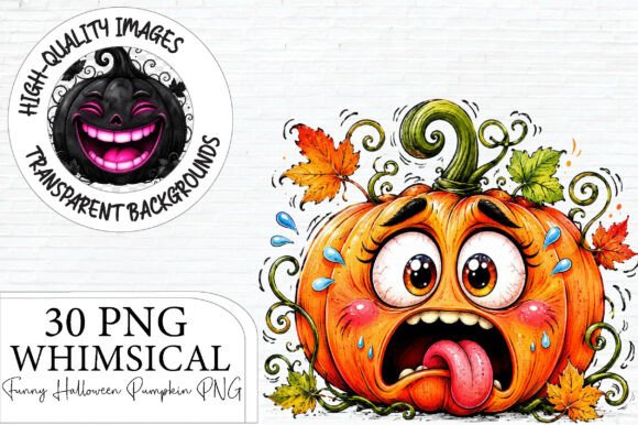 Download Funny Halloween Pumpkin Clipart Bundle - Pumpkin clipart Collection