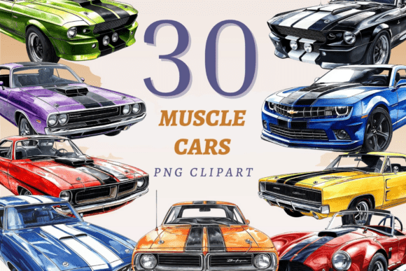 Download Muscle Cars PNG Bundle - Cars Collection