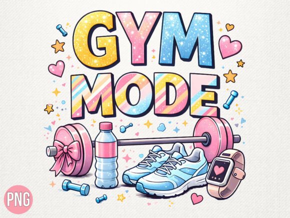 Download Coquette Gym Mode Fitness PNG T-SHIRT - Fitness Collection