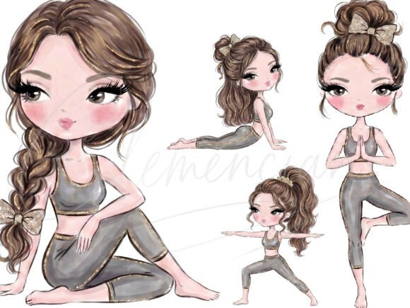 Download Yoga Girl Clipart PNG Fitness Girl - Fitness Collection