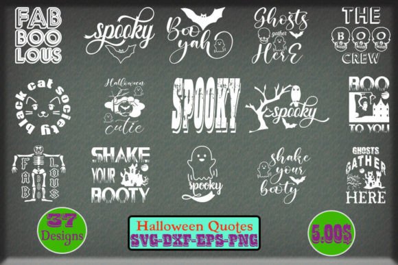 Download Halloween Quotes SVG Designs Bundle - Halloween quotes Collection